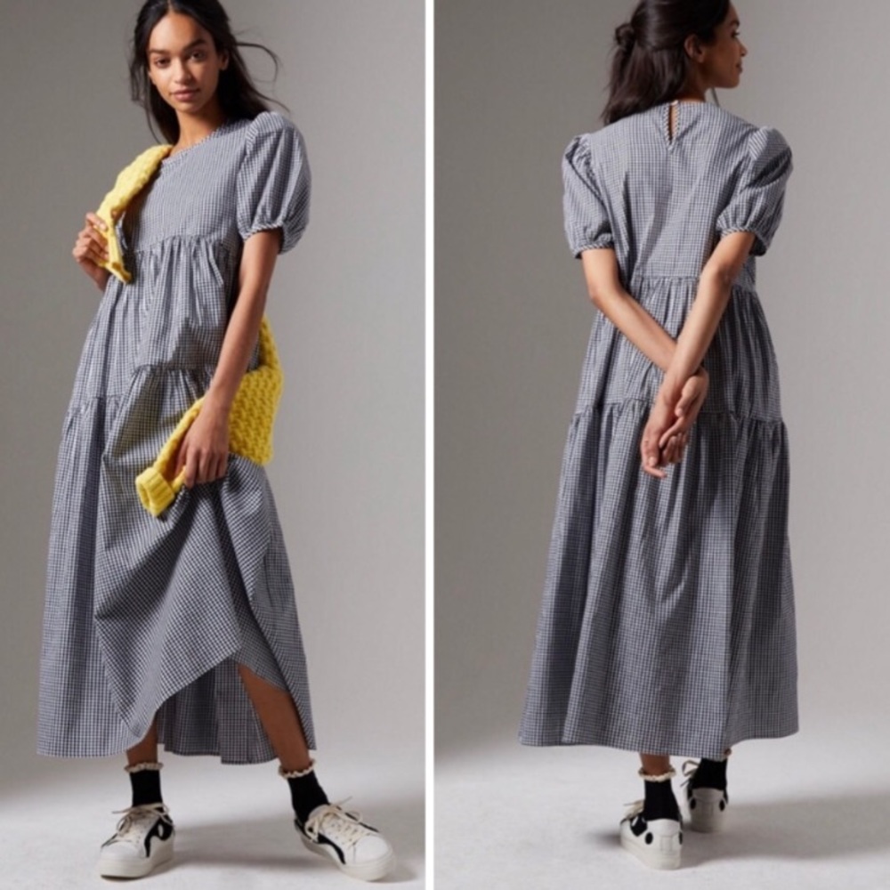 - Anthropologie Eri + Ali Evaline Maxi Dress gingham